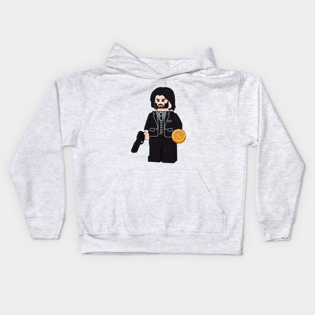 John Wick LEGO Kids Hoodie by Gall